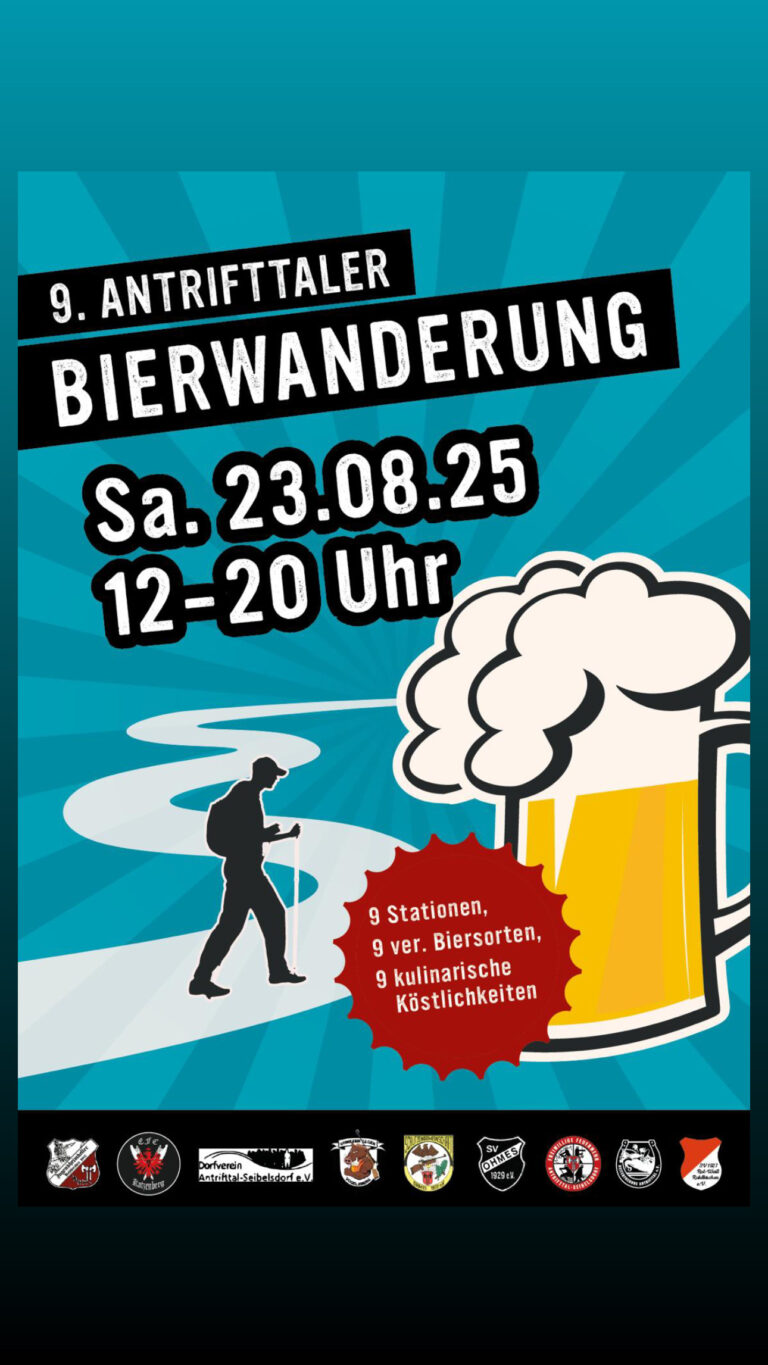 Antrifttal Bierwanderung 2025 Flyer